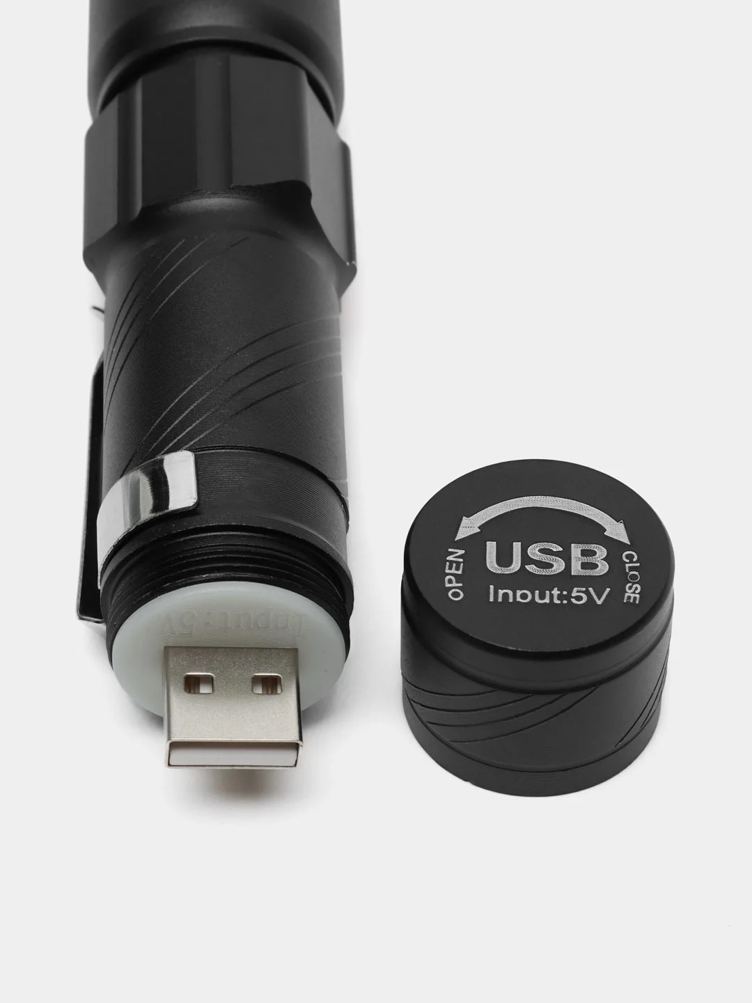 Фонарь ручной, аккумуляторный, 3 Вт, 1200 мАч, XPE, USB, zoom, 11.3 x 2.9 см
