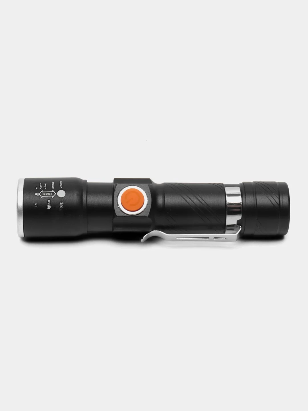 Фонарь ручной, аккумуляторный, 3 Вт, 1200 мАч, XPE, USB, zoom, 11.3 x 2.9 см