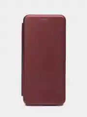 Бордовый чехол книжка для Xiaomi Redmi 12, 12C, Note 12 4G, Note 12S, note 12 Pro Plus 5G