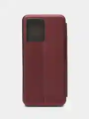 Бордовый чехол книжка для Xiaomi Redmi 12, 12C, Note 12 4G, Note 12S, note 12 Pro Plus 5G