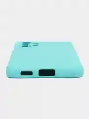 Бирюзовый чехол для телефона Samsung S22+, S23, A22, S20 FE, S21, с защитой камеры и бортами