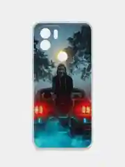 Светло-коричневый чехол для Xiaomi Redmi A1 Plus / A1+, A2+, Poco C51 (Сяоми Редми А1 Плюс / А1+) с рисунком