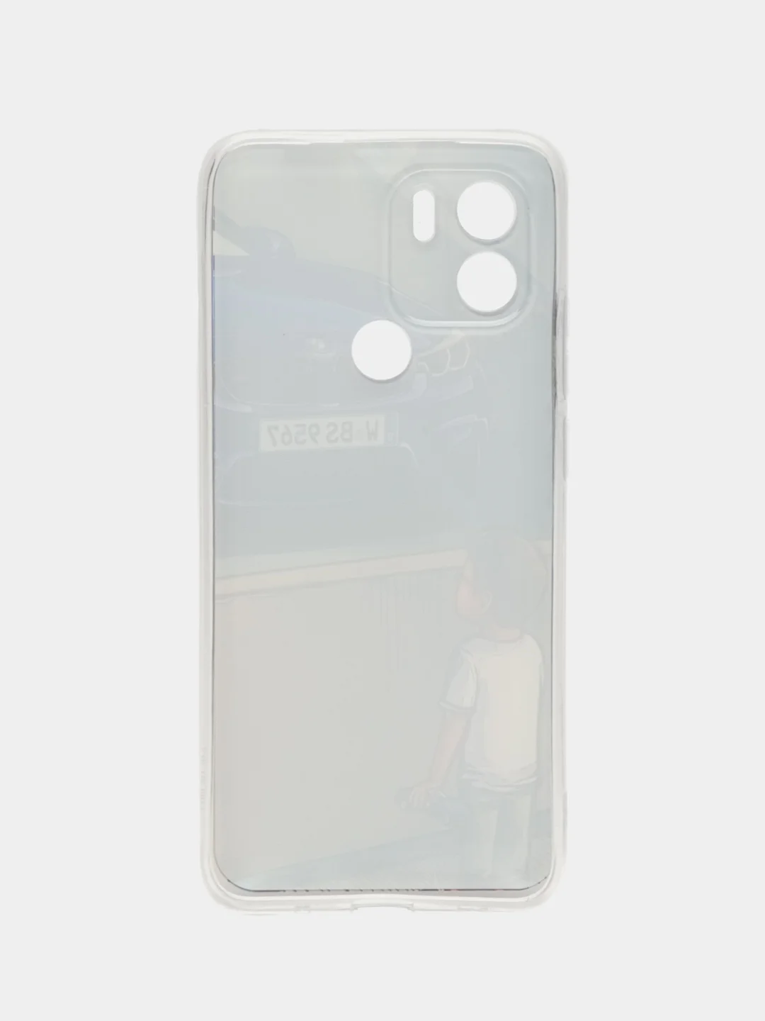 Светло-оранжевый чехол для Xiaomi Redmi A1 Plus / A1+, A2+, Poco C51 (Сяоми Редми А1 Плюс / А1+) с рисунком