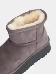 Бежевый меланж угги женские, натуральные