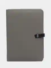 Серый ежедневник PowerBank с беспроводной зарядкой / чехол подставка для планшете