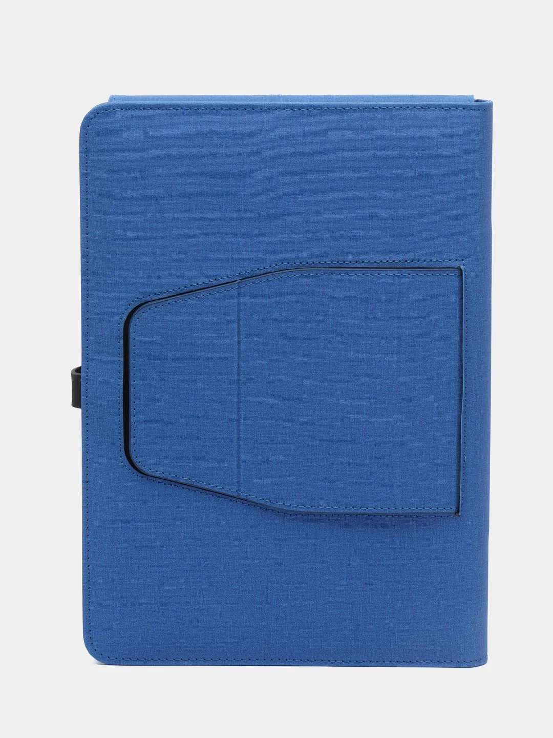 Синий меланж ежедневник PowerBank с беспроводной зарядкой / чехол подставка для планшете