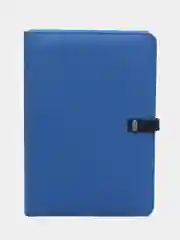 Синий меланж ежедневник PowerBank с беспроводной зарядкой / чехол подставка для планшете