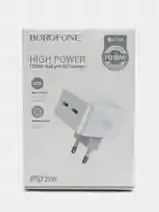 Белый сетевое зарядное устройство Borofone BA76A, 35W, 2 выхода Type-C