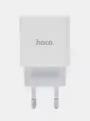 Белый сетевое зарядное устройство Hoco C76A, 20W, выход Type-C, быстрая зарядка