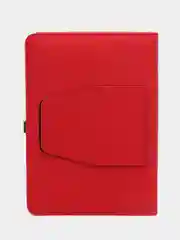 Красный ежедневник PowerBank с беспроводной зарядкой / чехол подставка для планшете