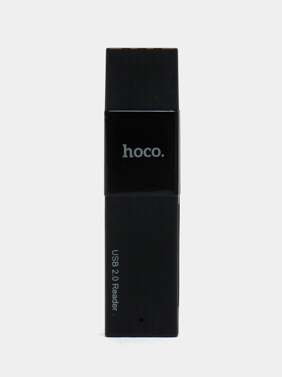 Черный адаптер-переходник Hoco HB20, HB22, картридер USB, TF, Micro SD