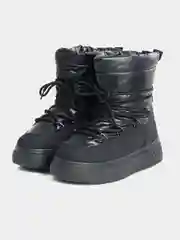 Черный дутики женские, сапоги женские