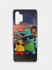 Индиго силиконовый чехол Samsung Galaxy A32 4G, с рисунком