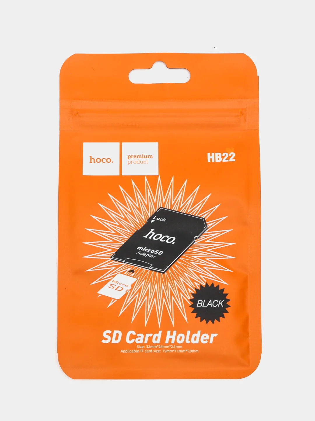 Хром адаптер-переходник Hoco HB20, HB22, картридер USB, TF, Micro SD