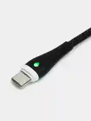 Угольный usb-кабель для телефона BOROFONE BX25,100 Type-C быстрая зарядка 3A Samsung poco тайп си