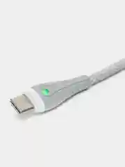 Белый usb-кабель для телефона BOROFONE BX25,100 Type-C быстрая зарядка 3A Samsung poco тайп си