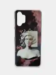Пудровый чехол для телефона Samsung Galaxy A13 / A33 / A53 / A73 / A03S / A32 / A12  , с рисунком