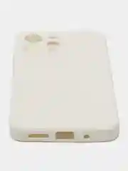 Белый чехол для Xiaomi Redmi 12 (Сяоми редми 12), с мягкой подкладкой