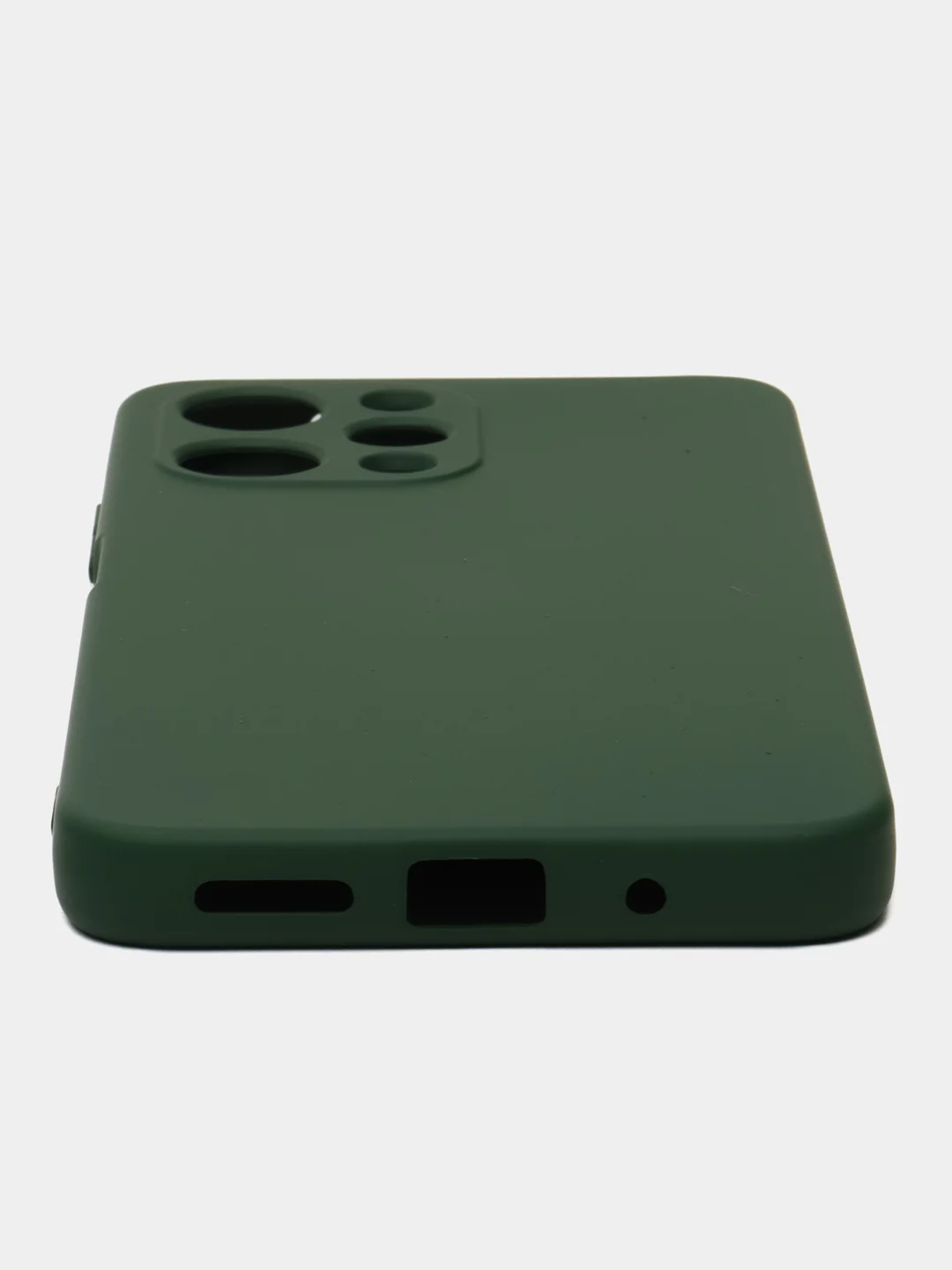 Зеленый чехол для Xiaomi Redmi 12 (Сяоми редми 12), с мягкой подкладкой