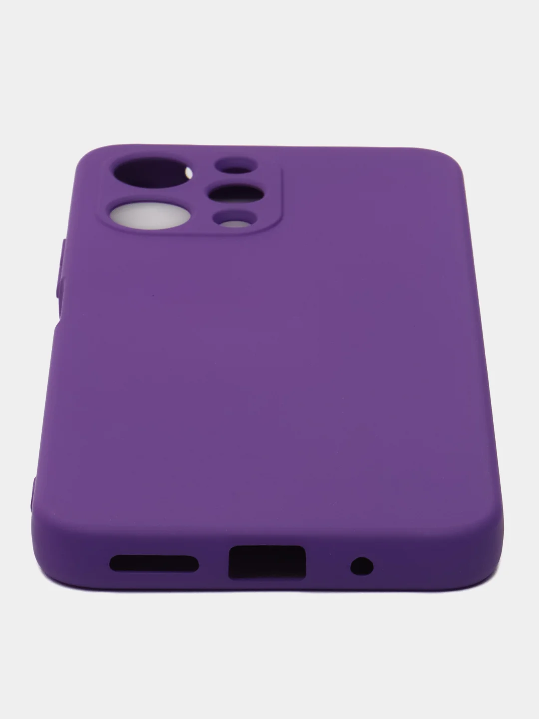 Фиолетовый чехол для Xiaomi Redmi 12 (Сяоми редми 12), с мягкой подкладкой