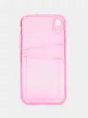 Розовый чехол для айфон 11 12 iPhone 13 14 15 / 7 8 / Pro Max Plus / XR / XS, силиконовый для карт