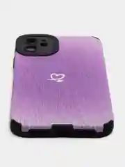 Фиолетовый чехол на айфон 11, бархат, лайк, like, 2 принта, чехол iPhone 11