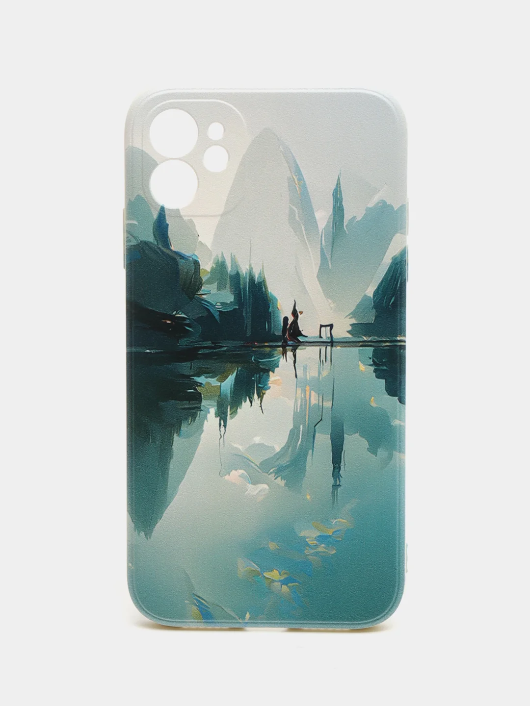 Мятный чехол на айфон 11, с принтом, 8 принтов, чехол для iphone 11, Горы, Река, Море, Рисунок,