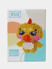 Желтый детский 3D конструктор из мини блоков, пластиковый, развивающий