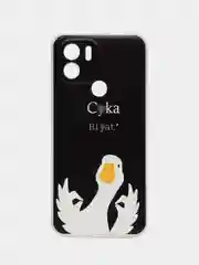 Серый чехол для Xiaomi Redmi A1 Plus / A1+, A2+, Poco C51 (Сяоми Редми А1 Плюс / А1+) с рисунком
