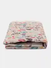 Белый ткань для рукоделия и шитья хлопок: двунитка