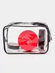 Желтый косметичка прозрачная, 3 размера