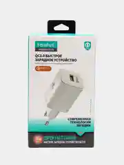 Белый зарядное устройство с быстрой зарядкой для iPhone iOS и Android, 18W