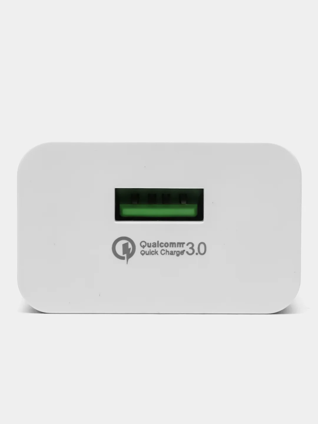Белый зарядное устройство с быстрой зарядкой для iPhone iOS и Android, 18W