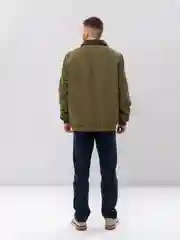 Зеленый куртка мужская с мехом демисезонная утепленная вельветовая на осенняя бомбер осень