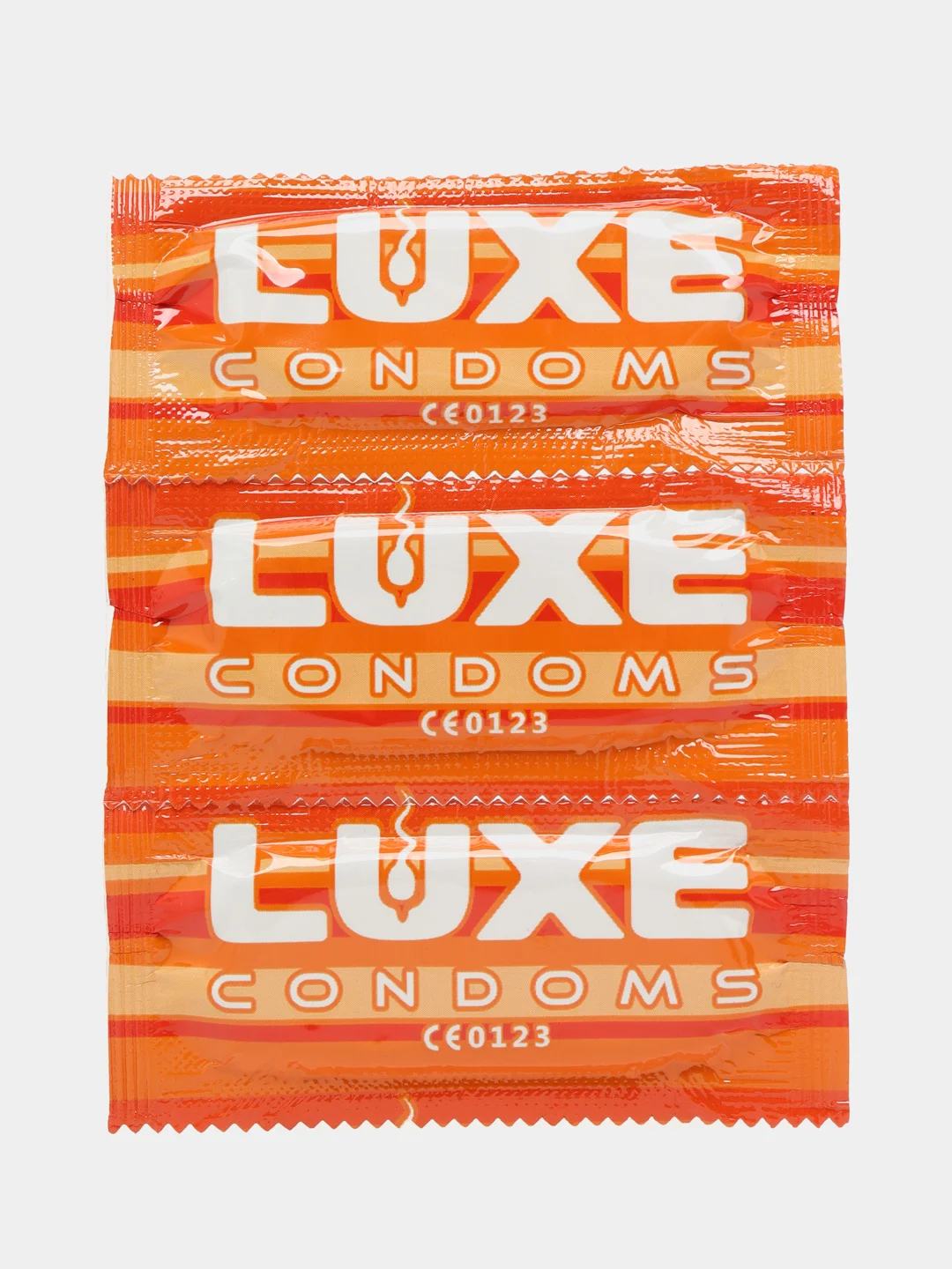 Серебряный презервативы LUXE, 3 шт в упаковке