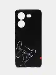 Песочный хаки силиконовый чехол для Tecno POVA 5, с принтом, с рисунком, Техно Пова 5