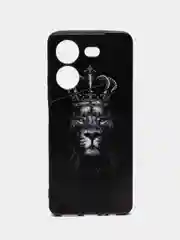Марсала силиконовый чехол для Tecno POVA 5, с принтом, с рисунком, Техно Пова 5
