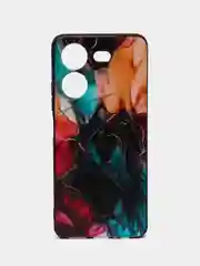 Фиолетовый силиконовый чехол для Tecno POVA 5, с принтом, с рисунком, Техно Пова 5