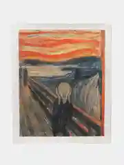 Крик, Мунк, картина, холст на стену, настенный постер, 40 х 50 см, без подрамника