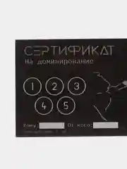 Серый металлик сертификат подарочный на ролевые игры 18+