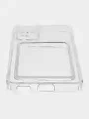 Лавандовый чехол для Xiaomi 12 Lite / Сяоми 12 Лайт прозрачный, с карманом для карты