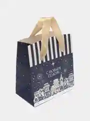 Кремовый подарочный пакет, новогодний, бумажный, 2 размера