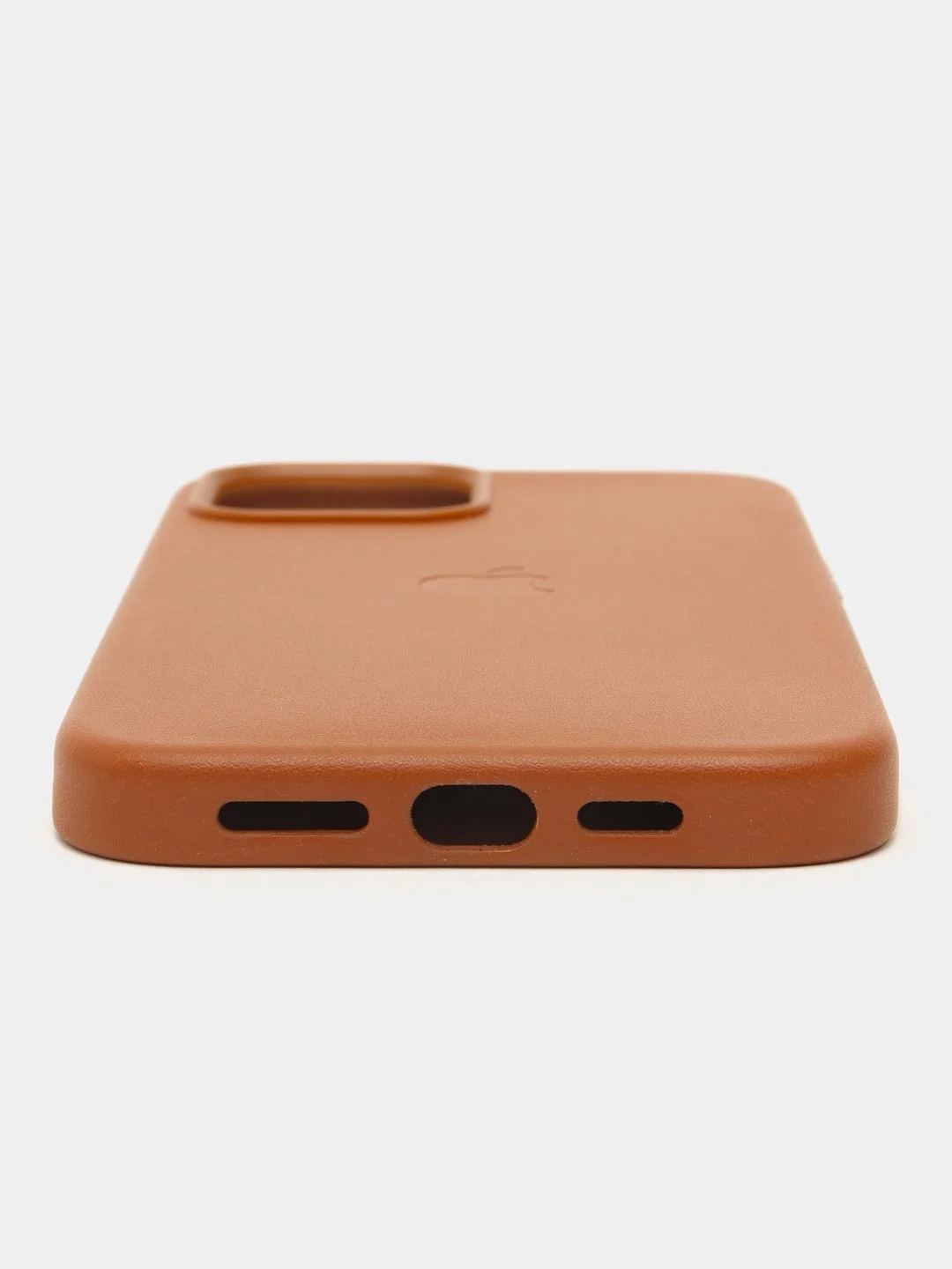 Коричневый кожаный чехол-накладка для iPhone 11, 12, 13, 14, 15 Mini, Plus, Pro, Pro Max с MagSafe