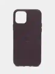 Фиолетовый кожаный чехол-накладка для iPhone 11, 12, 13, 14, 15 Mini, Plus, Pro, Pro Max с MagSafe