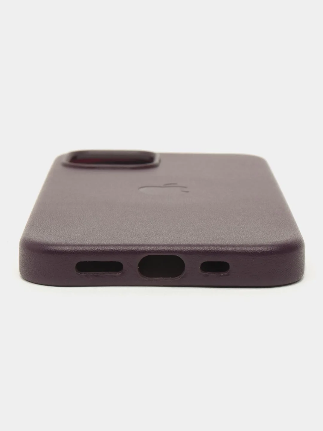 Фиолетовый кожаный чехол-накладка для iPhone 11, 12, 13, 14, 15 Mini, Plus, Pro, Pro Max с MagSafe