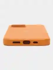 Оранжевый кожаный чехол-накладка для iPhone 11, 12, 13, 14, 15 Mini, Plus, Pro, Pro Max с MagSafe