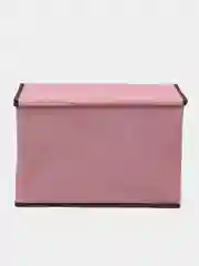 Розовый коробка кофр для хранения вещей, складная, с крышкой, 2 размера, 6 цветов