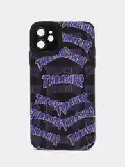 Фиолетовый чехол на Айфон 11, Supreme, Суприм, Thrasher, Стон айленд, 4 принта, чехол на iPhone 11