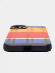 Красный чехол на Айфон 11, ткань, мозаика, рельефный, узор, 4 принта, чехол на iPhone 11