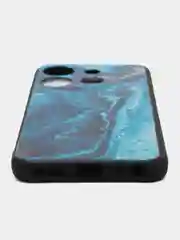 Тёмно-бирюзовый силиконовый чехол для Infinix SMART 7, с принтом, с рисунком, Инфиникс Смарт 7